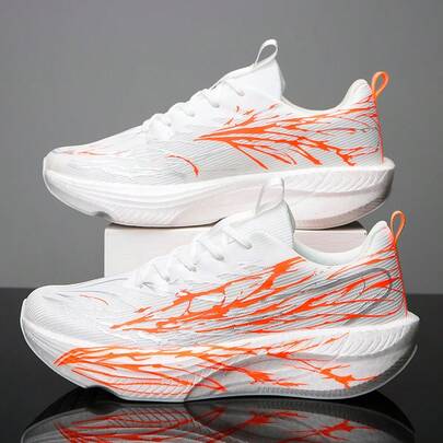 Men's Sports Shoes, Running Shoes, Fluorescent Shoes, Breathable Mesh Shoes, Student Running Shoes, Couple Shoes
