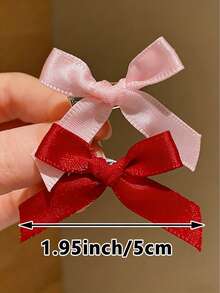 50 piezas/paquete Pasadores de pelo con mariposas pequeñas de colores aleatorios, adecuados para uso diario - Multicolor - Ver 7