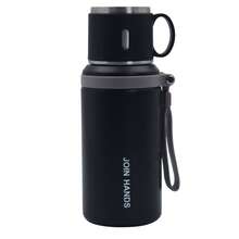 LDQ Stainless Steel Insulated Water Bottle, Vacuum Flask With Dual-Use Lid/Drinking Cup And Rope Handle, Washable, Suitable For Hot And Cold Beverages - Great For Camping, Dining And Office Use, Valentine's Day Gift - Multicolor - View 15