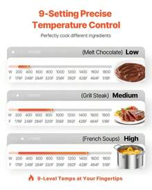 Portable Induction Cooktop, 1800W Commercial Induction Burner With 9 Temperature Settings, Stainless Steel Countertop Induction Hot Plate With 3H Timer, Child Lock, For Restaurant Cooking - US A Type Plug(110-127V) - View 5
