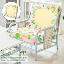 Spiareal - 8 fundas de cojín impermeables para sofá y patio funda de cojín para exteriores incluye 4 respaldos y 4 cojines fundas de asiento de sofá protector de muebles flor - Flor - Ver 6