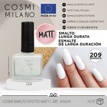 COSMI MILANO Total 3 Pieces Made In Eu 8Ml Gel Effect Nail Polish Hydrating Nourishing Formula Gentle On Nails Salon Grade High Shine Finish Easy Quick Removal Professional Gel Look At Home Suitable For All Nail Types The Best Colors Of Summer - BIANCO 209+SOFT PINK 213+BLACK 216 - 查看 9