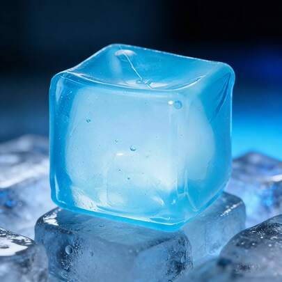 2026 New - 1PC Ice Cube Malt Squeeze Toy, Transparent Cube Slow Rebound Stress Relief Desk Toy, Ideal Gift For Birthday, Holiday, Couple, Summer, Gamer