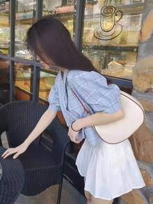 Crescent-Shaped Fashionable High-End Women's Shoulder Handbag, Underarm Bag, Small Women's Bag, Women's Underarm Bag, Summer Crescent-Shaped Shoulder Handbag, Crescent-Shaped Ins-Style High-End Women's Essential Travel Bag - Multicolor - View 5