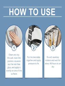 JAYSUING 1pc No-Nail Glue, Strong Adhesive Sealant, Waterproof & Moisture-Proof, Suitable For Wood, Metal, Ceramic, Plastic, Bathroom & Kitchen Shelves, Household Essential - A - View 5