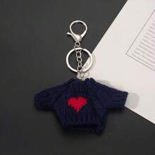 1pc Mini Sweater Keychain, Backpack Charm, Cute Bag Accessory And Phone Charm - Multicolor - View 17