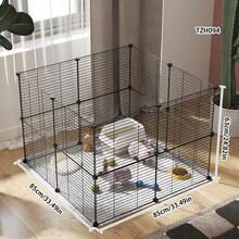 DIY Modular Pet Fence Metal Mesh Pet Cage Small Pet Indoor Fence Suitable For Mini Pigs, Guinea Pigs, Hamsters, Small Pets Single Panel Iron Mesh Size 30 * 40 Cm (11.81 * 15.75 Inch) - Multicolor - View 1