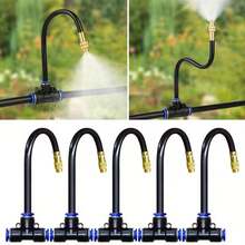 Universal Brass Atomizing Nozzle Set, Garden Atomizing Irrigation Cooling Quick Plug Humidifier, Adjustable Nozzle, Suitable For Lawns, Lawn Automatic Drip Irrigation Systems, Potted Greenhouses - Automatic Irrigation Kit - View 6