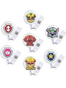 1pc Paw Patrol ID Badge Dunhuang Lanyard Work Badge Pendant Best Holiday Gift For Friends Party Decoration Perfect Room Decor Christmas Valentine's Day Gift - Cartoon - View 2