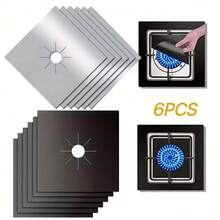 6 件/套 高品质可重复使用炉灶炉头盖，加厚 0.12 毫米，是保持厨房工具清洁的理想之选 - - - 查看 8