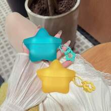 Cute 3D Star Silicone Protective Case Compatible With AirPods Pro3/1/2/3/4/Pro - Mint Blue - View 5