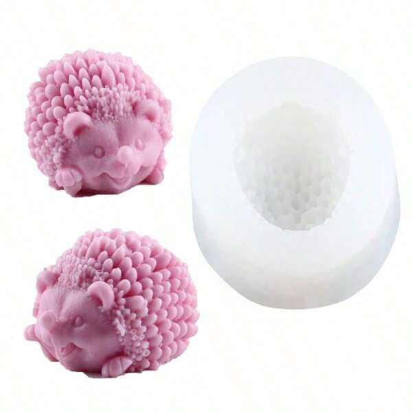 Hedgehog Shaped Resin Wax Mold, Silicone Animal Mold For DIY Plaster, Resin, Clay Crafts, Multi-Functional Mold For Car Decor