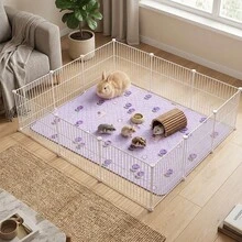 1pc Tulip Print Small Pet Pad, Quilted Non-Slip Soft Cushion Mat, Suitable For Rabbits, Hamsters And Other Small Pets, Can Be Used In Cages And Beds - View 3
