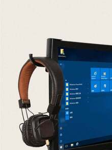 1pc Headphone Hanger Holder, Suitable For Computer Headphones, Monitors, Desktops, Walls, Compact And Durable Headphone Stand Provides Secure Support And Space Saving, Suitable For School Supplies, Back To School Season - Multicolor - View 1