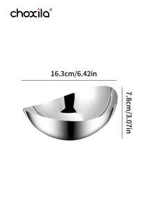 1个304不锈钢优雅甜点碗 - 可用作零食碗、甜点杯、燕麦沙拉碗、早餐碗、托盘、水果盘，花瓣造型设计，适合作为返校礼物，也适用于客厅、卧室、办公室、露营、酒店、学校和其他场合。 - 甜點盤 - 查看 11