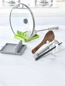 1PC Kitchen Spatula Rack Pot Lid Rack Shelves Countertop Shovel Spoon Shelf Soup Spoon Pad Put Soup Spoon Chopsticks Holder - Multicolor - View 6