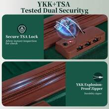 YSTYLE Luggage Sets 5 Piece,Expandable Hardshell Suitcase Set, Travel Suitcases With Durable Spinner Wheels And TSA Lock - Greenish-brown - View 6