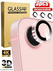 3 Packs - Camera Lens Protector Compatible With IPhone 17 Pro Max/17 Pro, Also Compatible With IPhone 17 Pro Max, 17, 17 Pro, 17 Air, 16 Pro Max, 16, 15, 14, 13, 12, 11 Pro Max. High-Definition, Independent Scratch-Resistant Protective Case, Compatible With Phone Cases. Applicable To Daily Shield, Office, Home Daily Shield Office Home Phone Camera Cover Waterproof Shockproof Anti-Fall Scratch Resistant - Clear - View 32