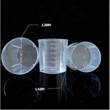 30ml 1oz Plastic Measuring Cup Transparent Kitchen Medicine Cups, Transparent Laboratory Double-Sided Scale Cup, Baking And Cooking Home Laboratory Measuring (10pcs) - Default - View 4