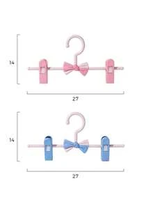 迷你防滑衣架，可调节弹力防皱裤架，家用防滑晾衣架。收纳整理，家居生活，方便实用。 - 粉色 - 查看 13