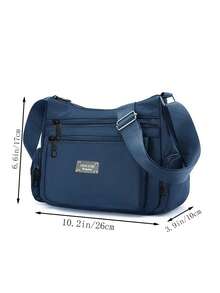 女士斜挎包 - 时尚多层休闲女包，配有单肩带。 - 彩色 - 查看 3