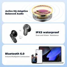 HTC NE20 AI AT WS Wireless Translator Earbuds 6.0 Offers Real-Time Translation In 134 Languages With Display, Ideal For Sports, Running, And Work, High-Fidelity Earbuds - Xem 3