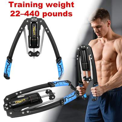 7Sevenjokers Hydraulic Torque Arm Trainer Adjustable 10-200kg Upper Body Strength Training Equipment For Chest Shoulder Arm Workout Portable Home Gym Fitness Machine For Home Office Use