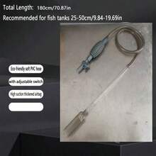 3-In-1 Manual Aquarium Water Changer And Gravel Cleaner - Fish Tank Sand/Gravel Vacuum Cleaning Tool With 3 Nozzles And Hose Kit For Efficient Aquarium Maintenance, Aquarium Maintenance Tool | High-Efficiency Cleaning Tool | Aquarium Cleaning Tool - Straight Head - View 14