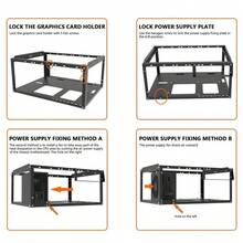 E02 Stackable Open Air Test Bench DIY PC Chassis Fits ATX E-ATX X79 X99 Mobo - View 5