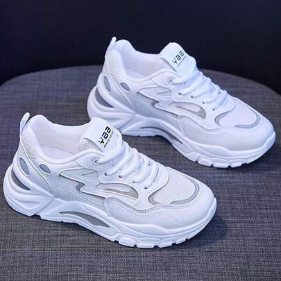 Zapatillas deportivas de ocio para mujeres transpirables y cómodas, caminando sin cansarse los pies, de moda