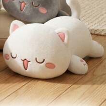 1个可爱睡觉小猫毛绒玩具，儿童卧室小猫毛绒玩具 - 彩色 - 查看 10