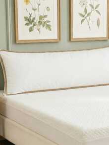 1 chiếc vỏ gối tựa lưng dài phối màu be và kaki, khung hình chữ nhật, trang trí bằng quả cầu bông - Vải polyester mềm mại, vỏ gối màu xanh lá cây phù hợp cho ghế sofa phòng ngủ - Gối trang trí eo, trang trí mùa đông, quà tặng unisex, sử dụng được cả bốn mùa. - Nhiều màu - Xem 10