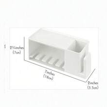 1 Giá đựng bàn chải đánh răng tự dính 5 ngăn gắn tường có nắp đậy, dung tích lớn kiểu Nhật, giá đựng kem đánh răng, giá đựng đồ dùng phòng tắm không cần khoan, thích hợp cho phòng tắm, ký túc xá, có thể đựng kem đánh răng và bàn chải đánh răng, phụ kiện phòng tắm, chống bụi và chống nấm mốc, đa năng, hoàn hảo cho du lịch ngoài trời, trang trí phòng tắm, lưu trữ trên tường, dụng cụ phòng tắm, đồ dùng gia đình, đồ dùng ký túc xá, cắm trại, đồ dùng khách sạn, phụ kiện tắm, quà tặng nam, quà tặng nữ - Nhiều màu - Xem 5