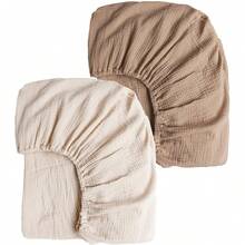 2 tấm lót thay tã bằng vải muslin cho bé, siêu mềm mại và thoáng khí, thích hợp cho cả bé trai và bé gái, quà tặng cho lễ tắm bé. - Nhiều màu - Xem 17