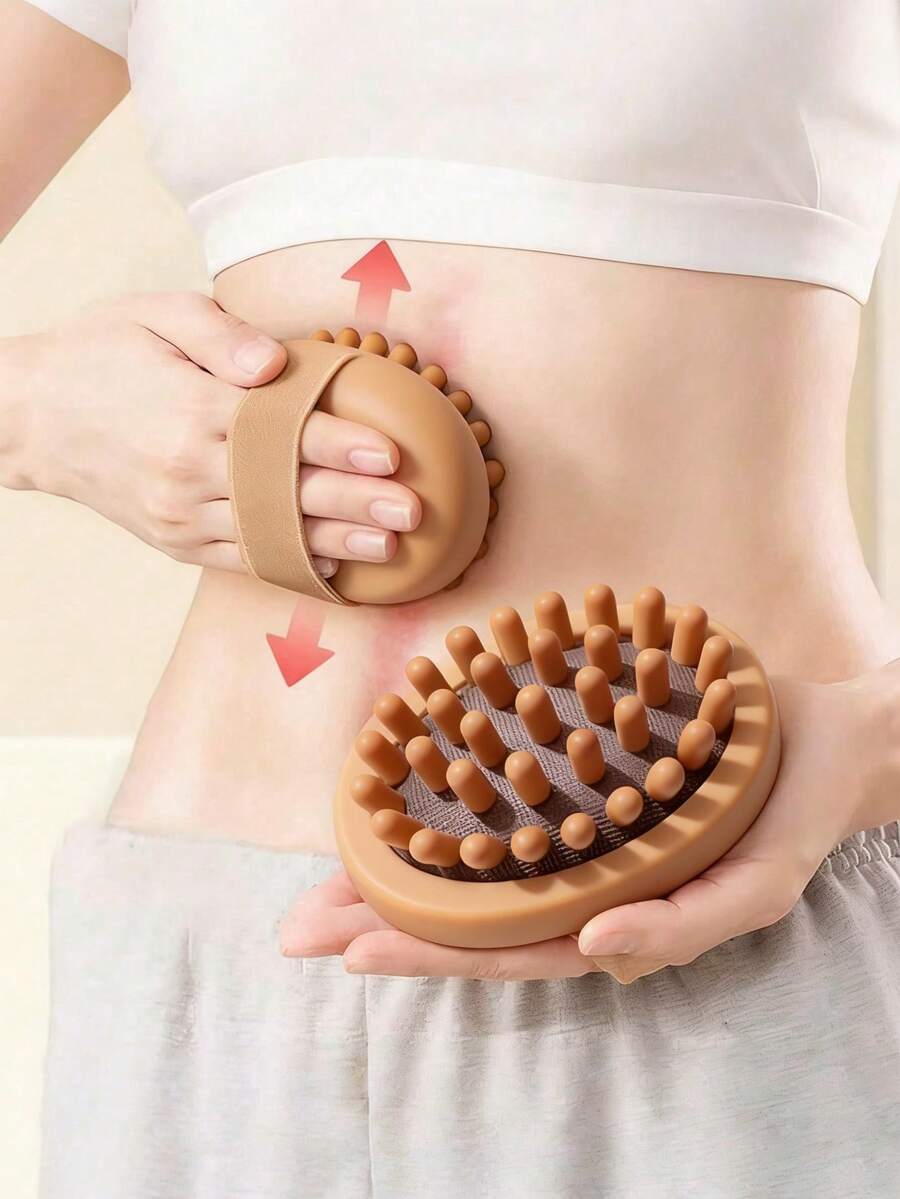 Anti-Cellulite Wooden Essential Oil SPA Cushion Massage Comb Scalp Massage Brush Body Massager Fitness Accessories - Multicolor - View 1