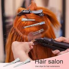 20pcs Women Metal Silver Fashion Duck Clip Hair Clips, Invisible Hair Clips For Bangs - Silver - View 7