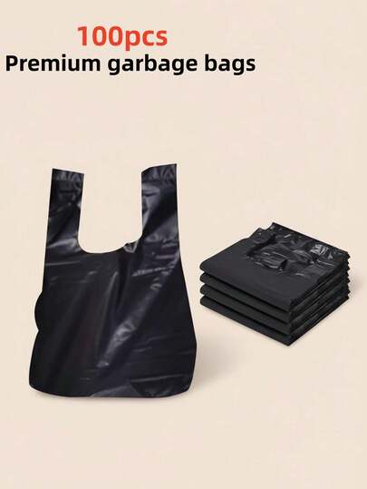 100 个/包一次性垃圾袋，婴儿尿布处理袋，便携式迷你汽车垃圾袋，适用于户外、婴儿车、书桌、厨房、客厅、浴室、托儿所清洁