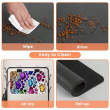 1件装宠物食品垫，吸水性强，适用于猫狗，防水防漏，防污易清洁。 - 彩色 - 查看 8