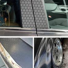 1卷高档黑色汽车摩托车蜂窝PVC乙烯基贴膜 - 防水防刮保护膜，多用途变色贴膜 - 均碼 - 查看 3