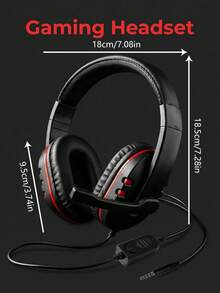 Wired Gaming Headset, 3.5mm Microphone Headphones Compatible With Desktop, Laptop, Gaming Console, Smartphone - View 10