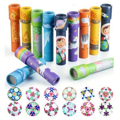 1/6/12 piezas Caleidoscopio giratorio, juego de fiesta mágico, juguete educativo y divertido, recuerdo de fiesta, regalo para niños, regalo de Navidad, regalo de cumpleaños, premio para el aula, premio de carnaval, Navidad, Halloween, regalo de Navidad, regalo de Halloween, regalo de Navidad