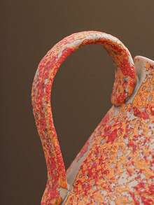 1pc 275ml Ceramic Cup, Household Office Guest Cup, Couple Cup, Hanging Ear Coffee Cup, Cola Cup, Cold Drink Cup, Breakfast Milk Cup, Beer Cup, Oatmeal Cup, Flower Tea Cup, Creative Crackle Glaze Ceramic Cup, Beverage Cup, Office Water Cup - Multicolor - View 9