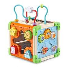 CdbdfsLeapFrog Touch And Learn Electronic Musical Light-Up Wooden Activity Cube Toy Animal Themed Ages 1 And Upfhrsdf - As Pic - View 4