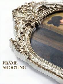 Vintage Silver Photo Frame, Ornate Resin Arched Frame With Glass Front For Desktop Or Wall Display, Retro Home And Wedding Decor - Multiple Styles - View 6