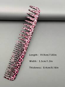 4pcs Hairstylist Graffiti Style Hair Brush Set, Professional Salon Haircutting Styling Comb For Long Hair Trimming And Shaping - Multicolor - View 8