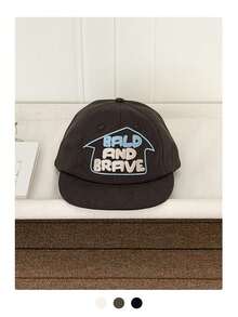 字母英文刺绣平沿宽檐棒球帽，春夏外出修脸嘻哈棒球帽，男士时尚遮阳帽，沙滩度假帽 - 彩色 - 查看 15