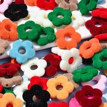 5/10pcs 19mm Colourful Resin Hollow Out Large Flower Beads, Flocked Spaced Beads For Jewelry Making Bracelet Necklace Earrings Hairpin DIY Mobile Phone Chain Keychain Pen Bead Craft - Random Color - View 5