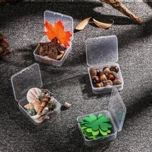 Bộ hộp đựng vuông trong suốt - Hộp đựng bền chắc có nắp gập - Tuyệt vời để đựng hạt cườm, thuốc viên, thảo dược, trang sức, dụng cụ mỹ thuật - Nhỏ gọn và tiện lợi khi đi du lịch - Nhiều màu - Xem 5