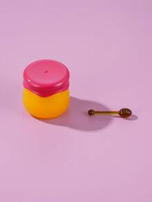 1/3个6克空唇部护理容器，可爱润唇膏罐带勺，塑料唇彩罐，多用途，可用于唇膜、口红和DIY项目 - 彩色 - 查看 7