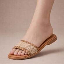 ALLEAN Flat Sandal With Elastic - CARAMELOO FLIP-fLOPS - View 1